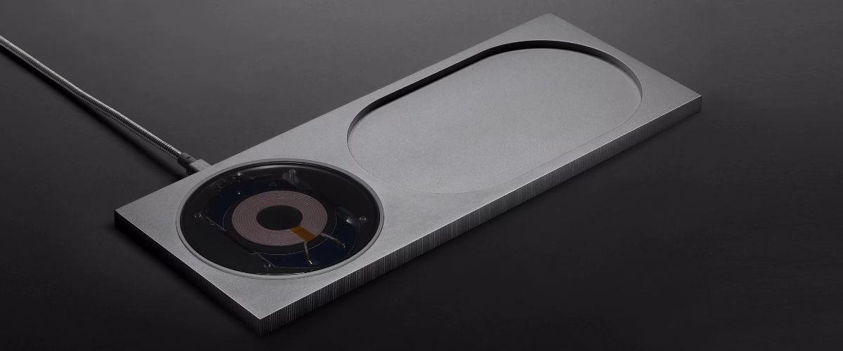 Бездротовий зарядний пристрій Native Union Tom Dixon Stash Block Station Wireless Silver - 1